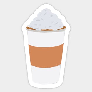 Pop Art Pumpkin Spice Latte Sticker
